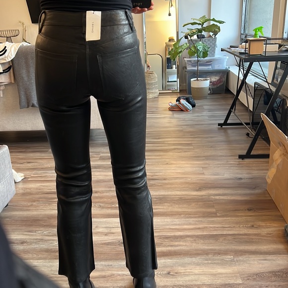 NWT J Brand Leather Selena Mid Rise Crop Boot Pant - Picture 13 of 13